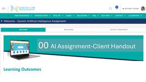 AI Assignment-Create, Evaluate, Modify and Test Handout for Client using Chat GPT