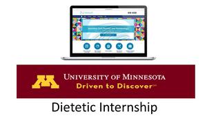 University of Minnesota Dietetic Internship- Online Only Package