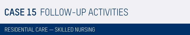 Residential Care Follow-Up Activities